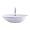 Novatto Porcelain Vessel Sink Combo with Chrome Faucet, Drain and Sealer NSFC-V07W359CH - alternate 3